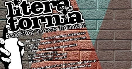 LITERAtornia czyli literatura przy dźwiękach muzyki hip hopu