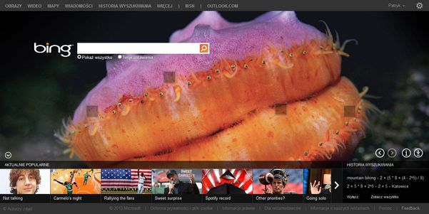 Bing.com - strona główna