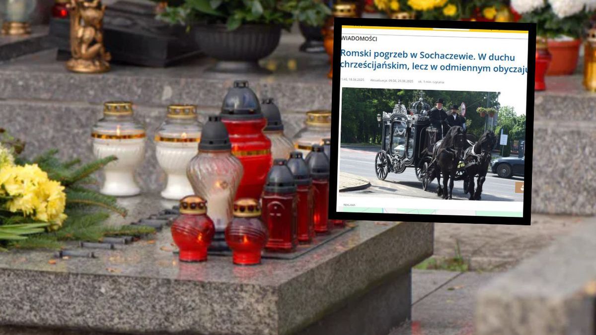 Romski pogrzeb w Sochaczewie