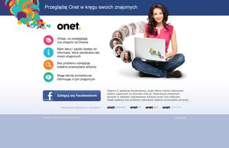 Onet też integruje się z Facebookiem. Uruchamia aplikację