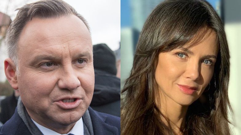 Kinga Rusin i Andrzej Duda