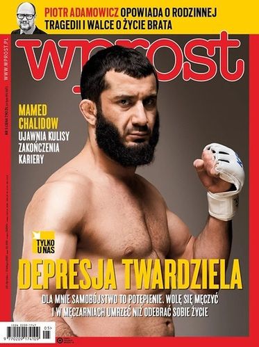 Mamed Chalidow na okładce "Wprost"