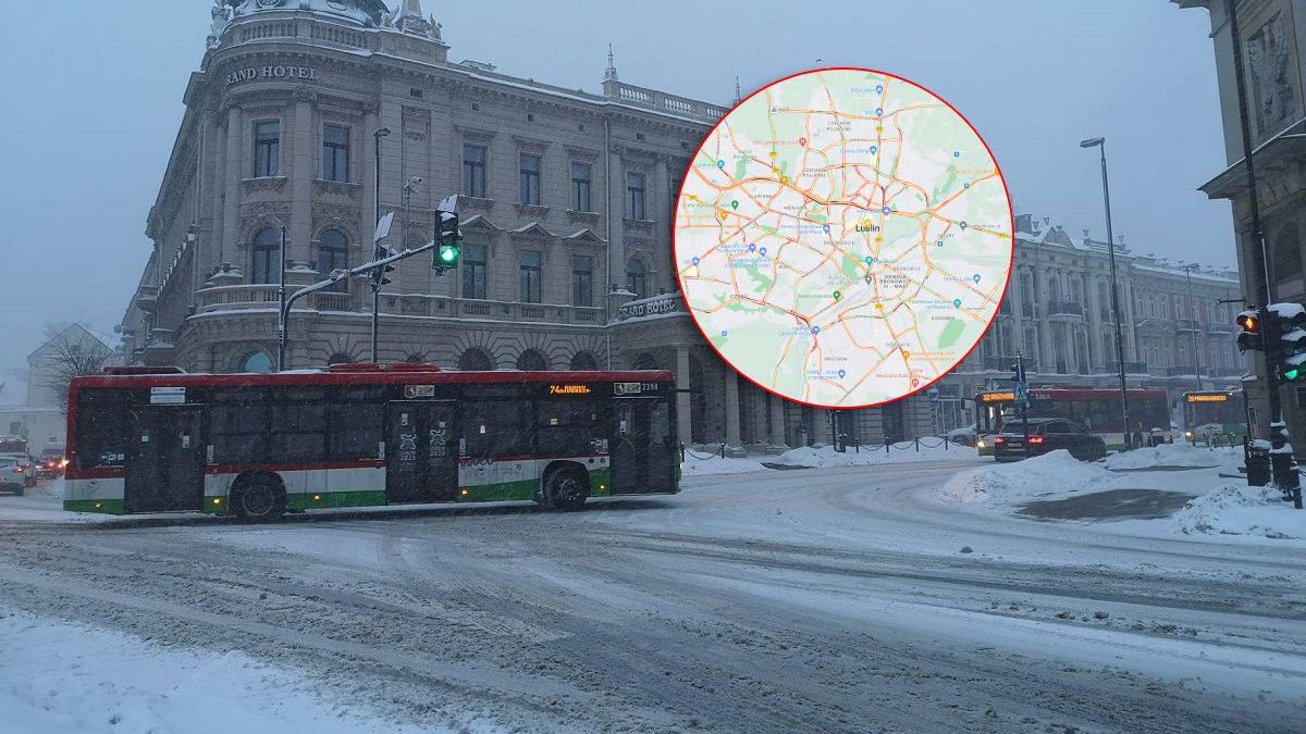 Raport drogowy z ulic Lublina 16 grudnia 2022