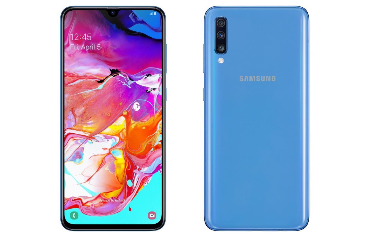 Samsung Galaxy A70 oficjalnie. Ekran Infinity-U 20:9, potrójny aparat i pojemna bateria 5