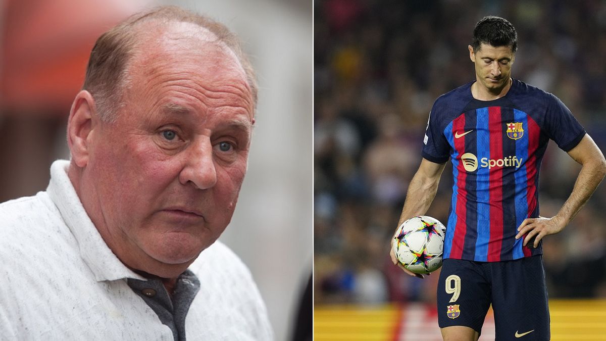 PAP/EPA / Enric Fontcuberta / Jan Tomaszewski i Robert Lewandowski