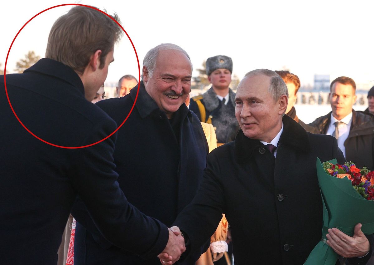 Władimir Putin z wizytą w Mińsku. Tak się witał z synem Łukaszenki