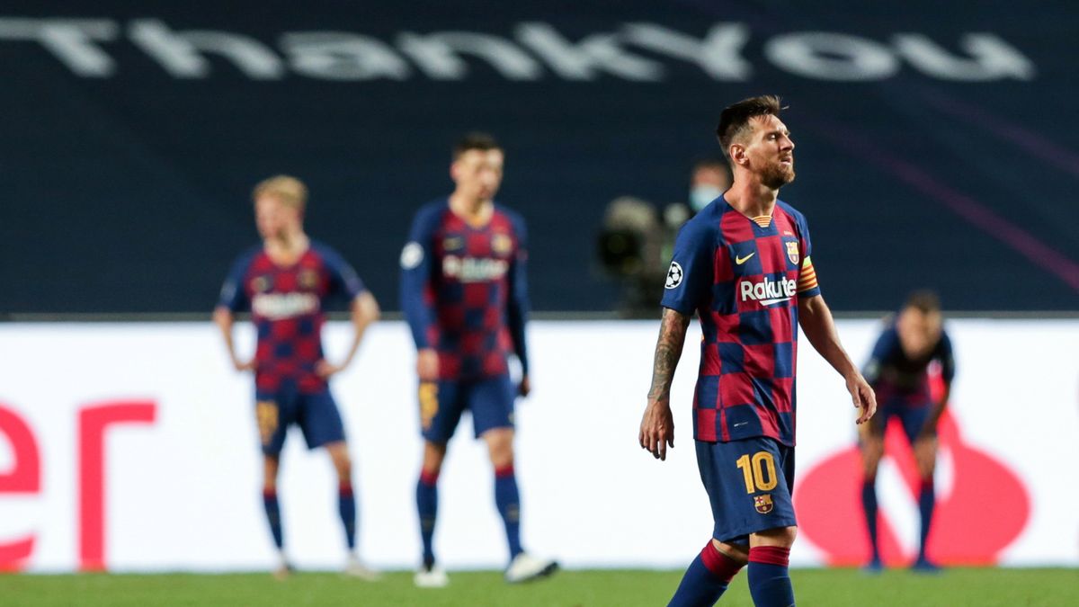 Na pierwszym planie zdjęcia: Lionel Messi