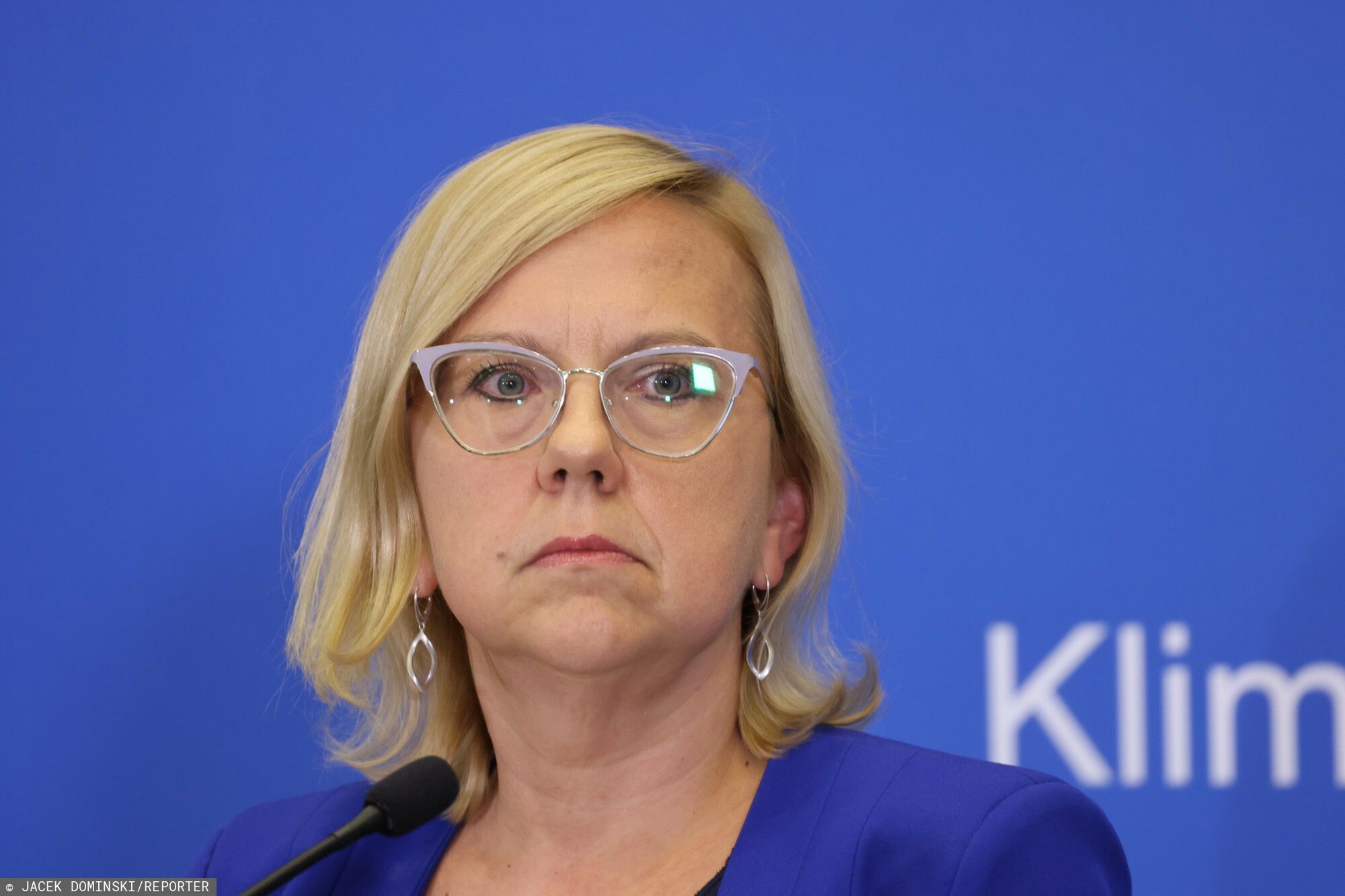 Minister klimatu Anna Moskwa skomentowała znalezienie "złotych alg" w Odrze
