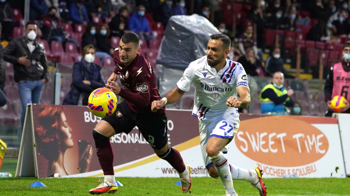 PAP/EPA / Na zdjęciu: mecz Salernitana - Sampdoria