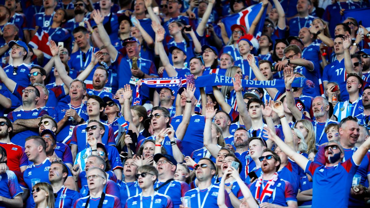 kibice reprezentacji Islandii