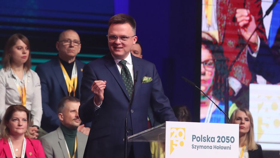 Szymon Ho�owniaMarian Zubrzyckipartia, partii, partyjny, polityczna, Polska 2050, Wytw�rnia, zjazd