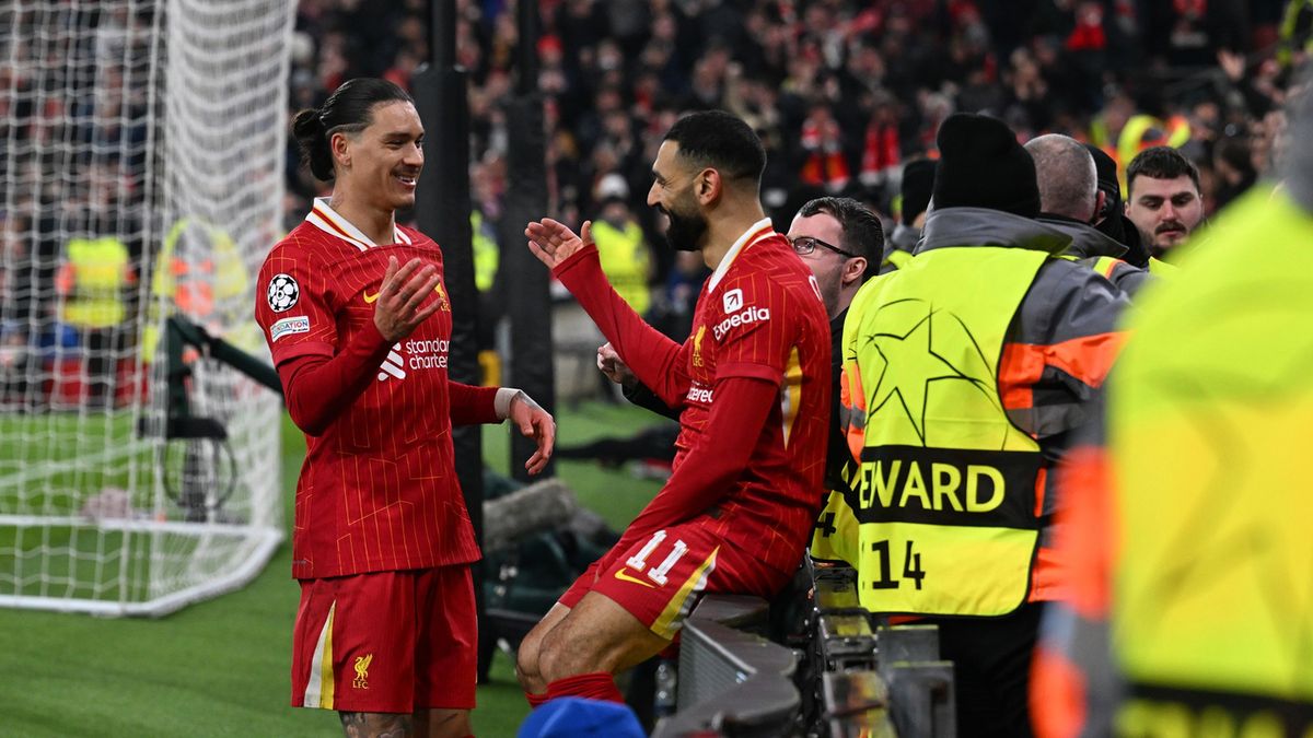Getty Images / Liverpool FC / Na zdjęciu: Darwin Nunez i Mohamed Salah