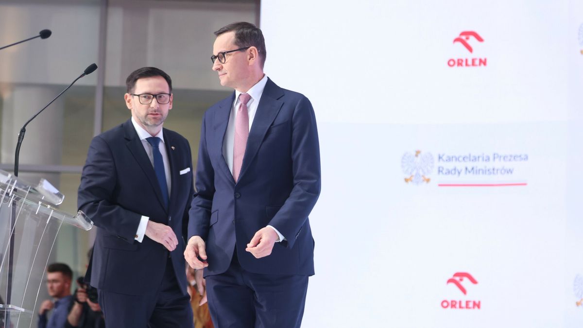 Daniel Obajtek i Mateusz Morawiecki
