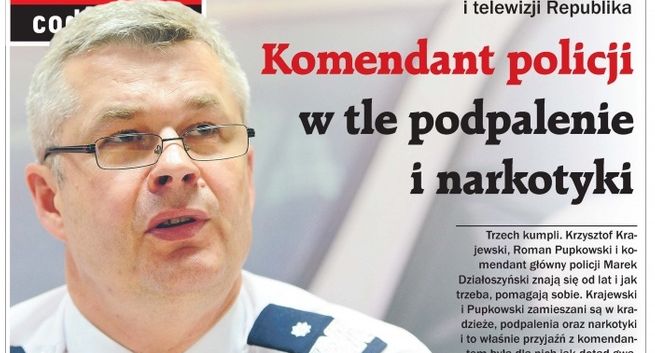 „Gazeta Polska Codziennie” przeprasza byłego szefa policji Marka Działoszyńskiego za nierzetelne teksty łączące go z podpaleniem i narkotykami
