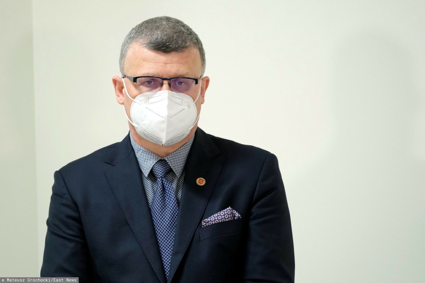 Szczepienia warszawskich senior�w - podsumowanie tygodniaFot. Mateusz Grochocki, Warszawa, 29.01.2021. Szpital Poludniowy.  Konferencja prasowa podsumowujaca pierwszy tydzien szczepien warszawskich seniorow przeciw Covid-19.
N/z: dr Pawel Grzesiowski - ekspert Naczelnej Rady Lekarskiej do walki z COVID-19.Mateusz Grochocki