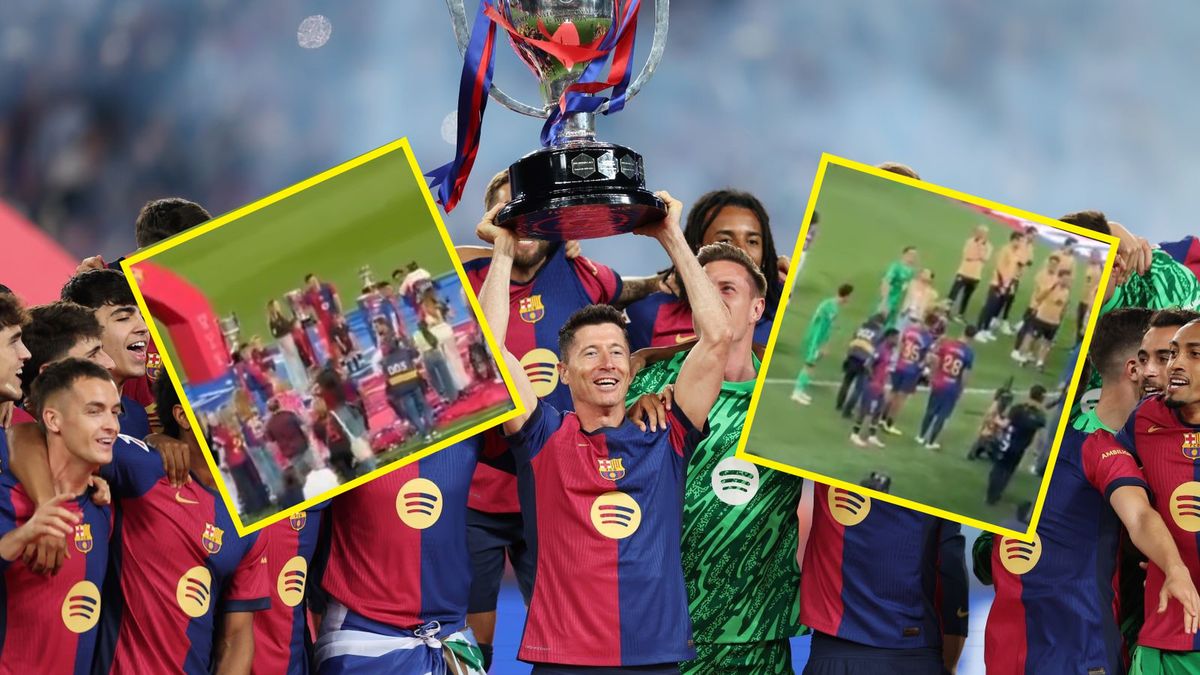 Getty Images / Tan Jun/Getty Images/ x.com/Kuczer13 / Na zdjęciu: feta mistrzowska FC Barcelony
