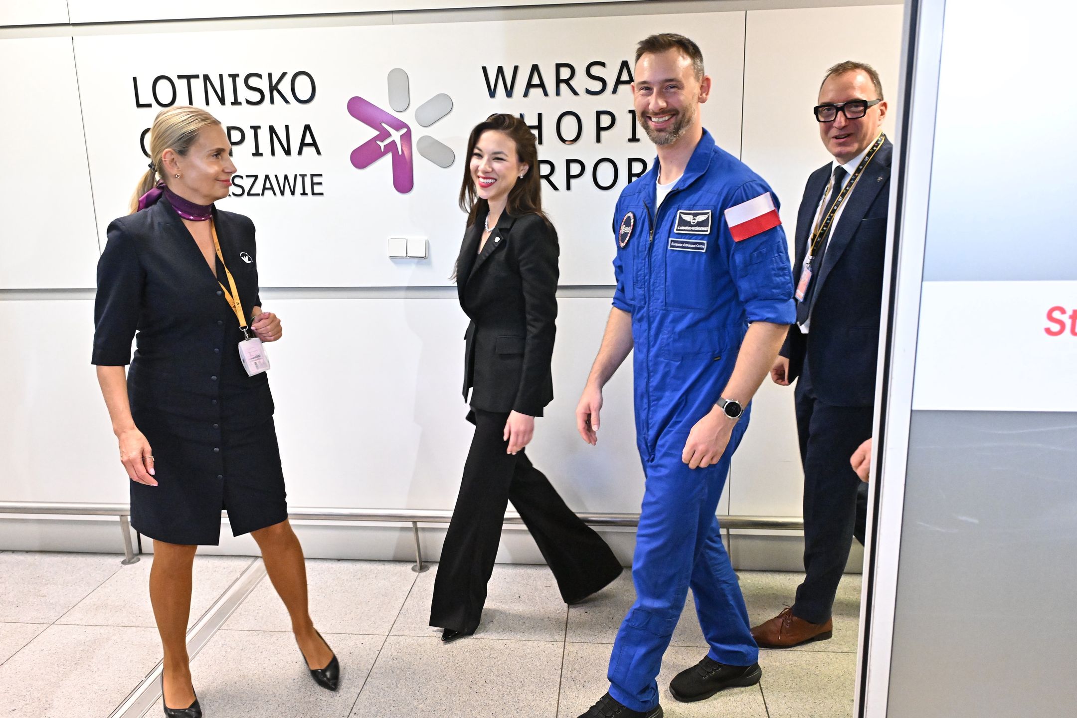 Sławosz Uznański-Wiśniewski z żoną