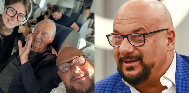 Piotr Gąsowski wrócił z wakacji w USA! Pokazał kadr z 93-LETNIM ojcem i córką: "Dziękujemy Panu Kapitanowi i całej załodze!"