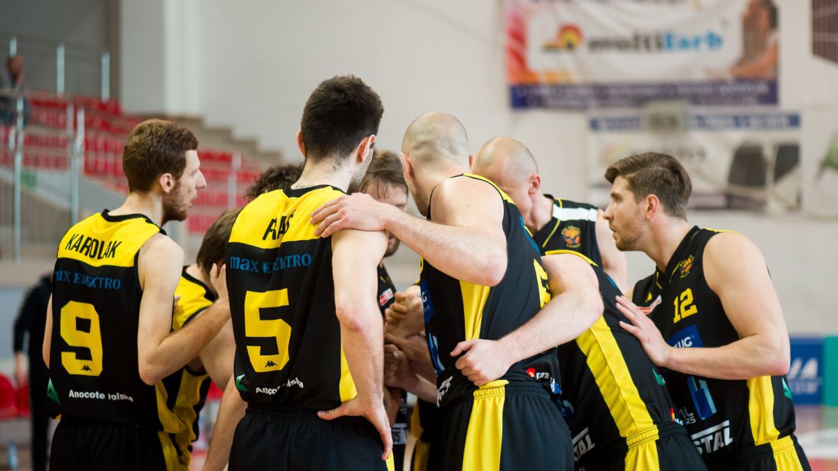 Materiały prasowe / Sebastian Maślanka/PTG Sokół Łańcut / Na zdjęciu: koszykarze Sokoła Łańcut