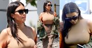 Kim Kardashian zasłania "tłuste ramiona" (ZDJĘCIA)