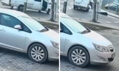 Kobieta wypadła z samochodu na rondzie. Policja opublikowała nagranie