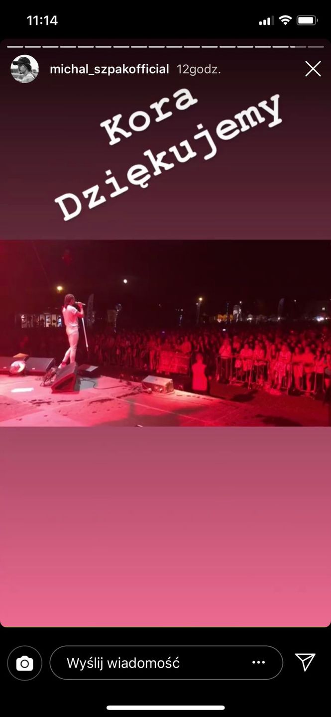 Michał Szpak oddał hołd Korze na koncercie w Wyszkowicach