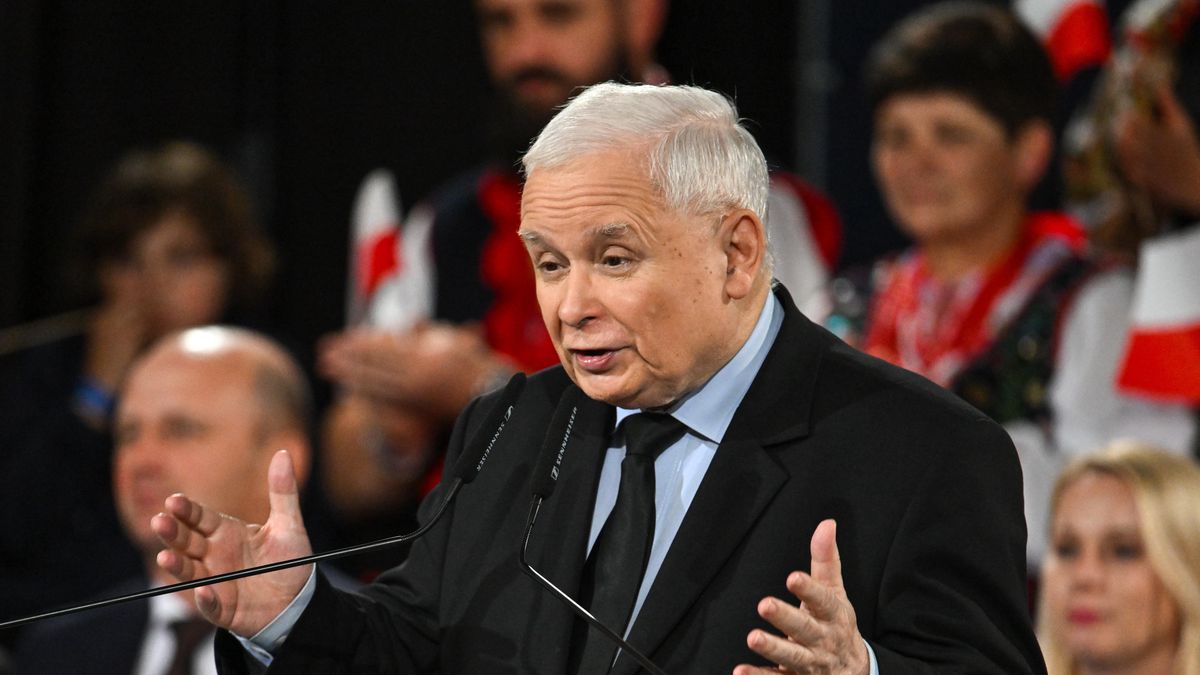 Jarosław Kaczyński na spotkaniu z wyborcami PiS