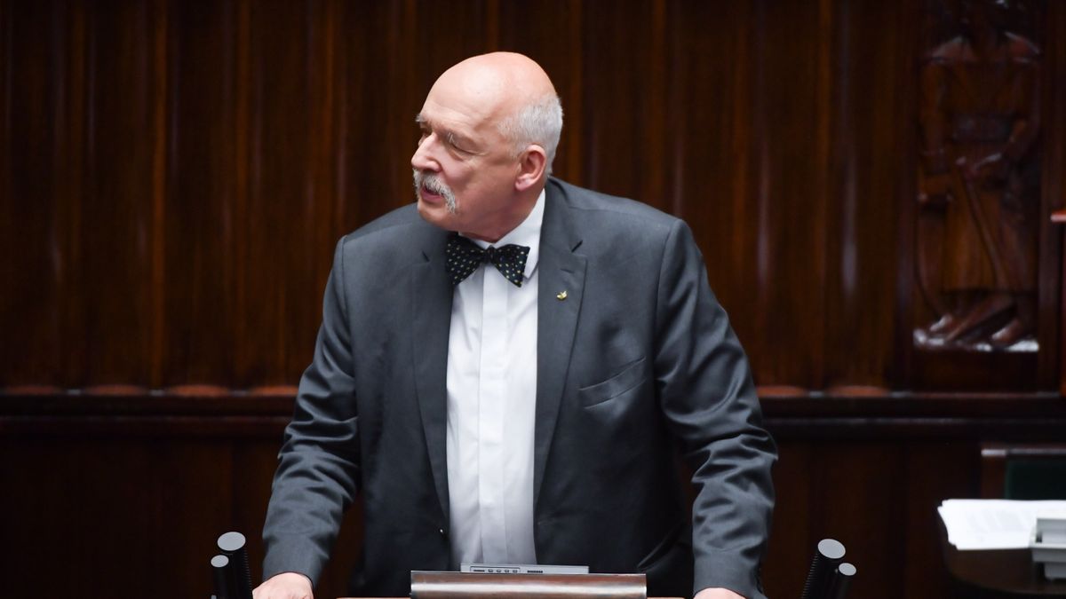 Janusz Korwin-Mikke to poseł Konfederacji, słynący z kontrowersyjnych wypowiedzi