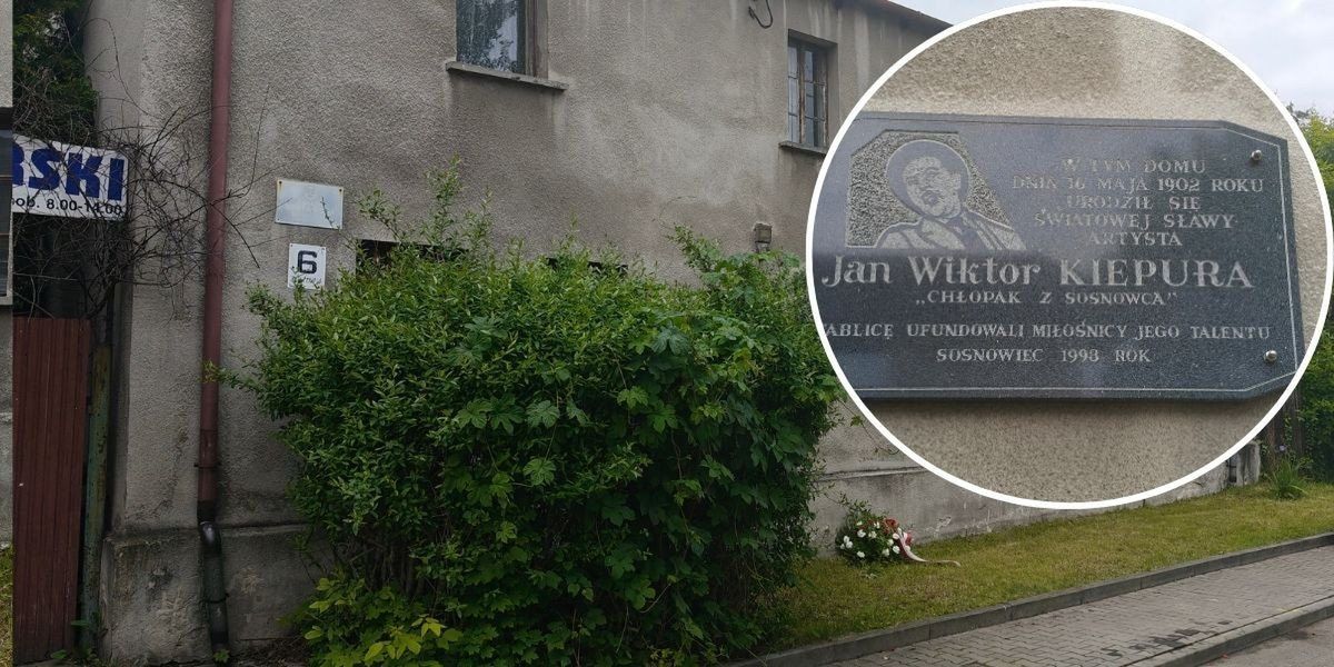 To tutaj urodził się Jan Kiepura - śpiewak, który podbił świat. Mieszkańcy Sosnowca pamiętają o artyście. Zobacz zdjęcia domu rodzinnego