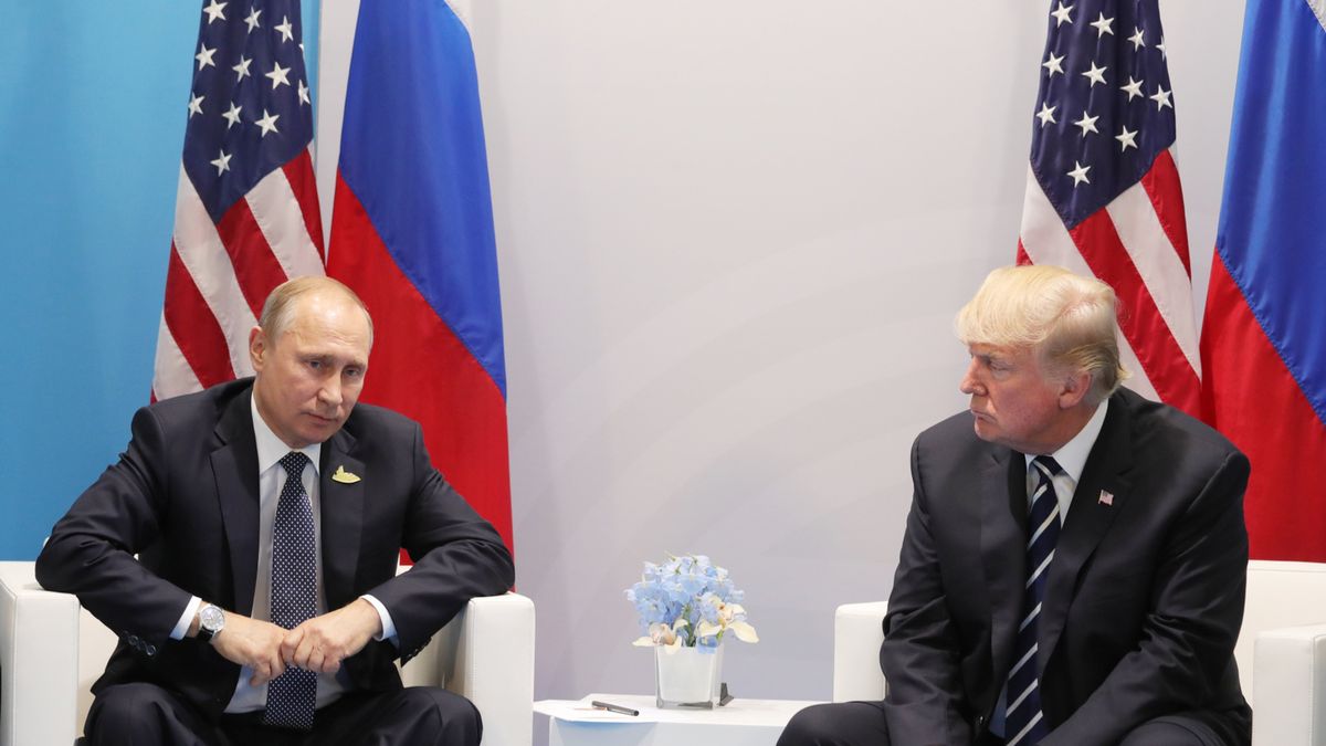 Władimir Putin i Donald Trump podczas szczytu G20