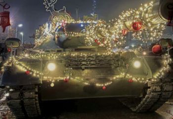 Świąteczny kamuflaż. Niecodzienny widok na ulicach Zabrza