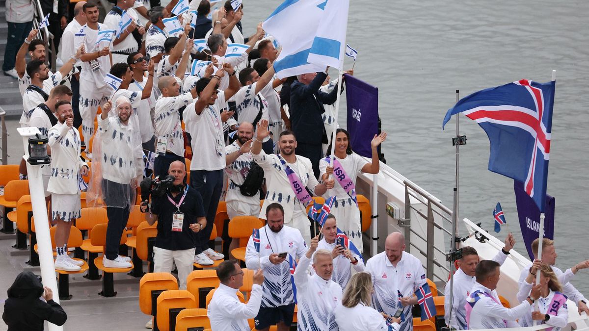 Getty Images / Lars Baron/Getty Images / Na zdjęciu: reprezentacja Izraela na ceremonii IO Paryż 2024