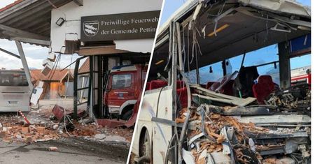 Niemcy: autobus szkolny wbił się w remizę