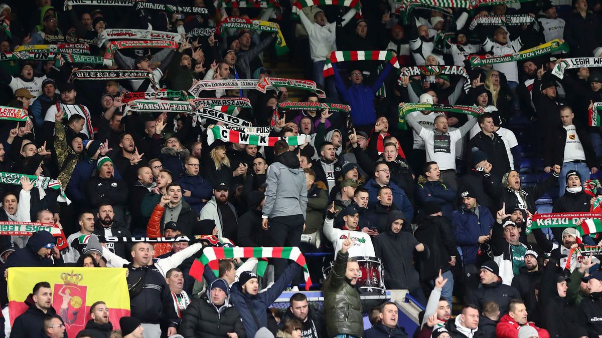 Getty Images / James Williamson - AMA/ / Na zdjęciu: kibice Legii Warszawa