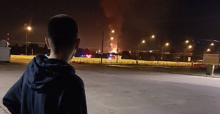 Pożar altany na terenie ogródków działkowych „Podzamcze” w Lublinie
