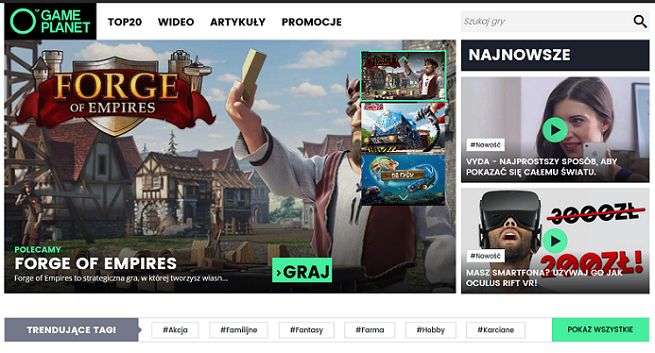 GamePlanet nowym serwisem Grupy Onet-RASP z grami internetowymi z Gryonline, NK.pl i KomputerSwiat.pl