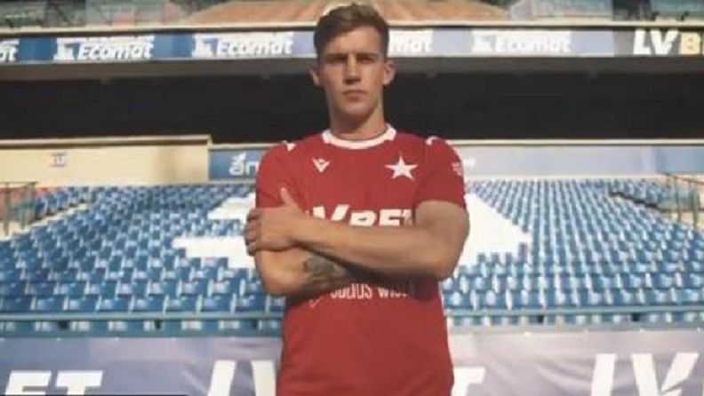 Twitter / Wisła Kraków / Na zdjęciu: Dawid Abramowicz