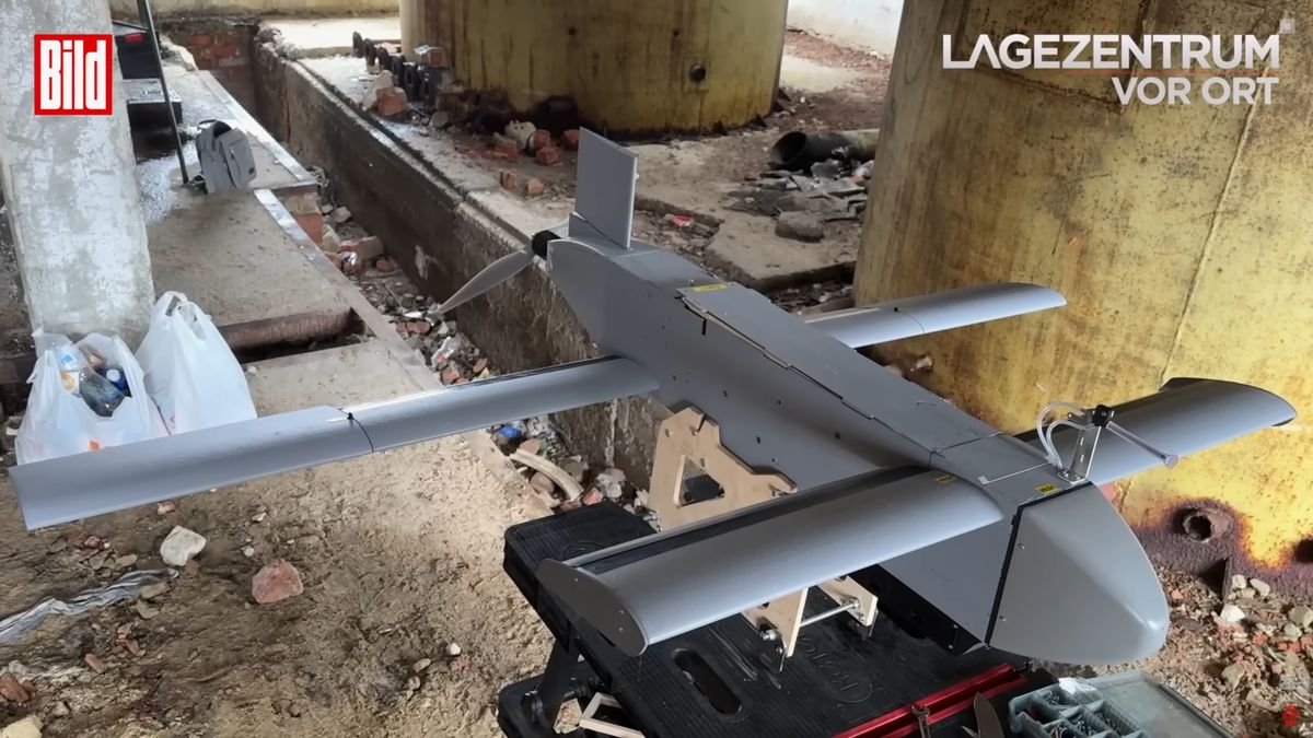 Niemiecki dron HF-1 gdzieś w Ukrainie.