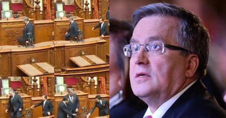 Skandal w japońskim parlamencie? Komorowski STANĄŁ NA KRZEŚLE! "CHODŹ, SZOGUNIE"