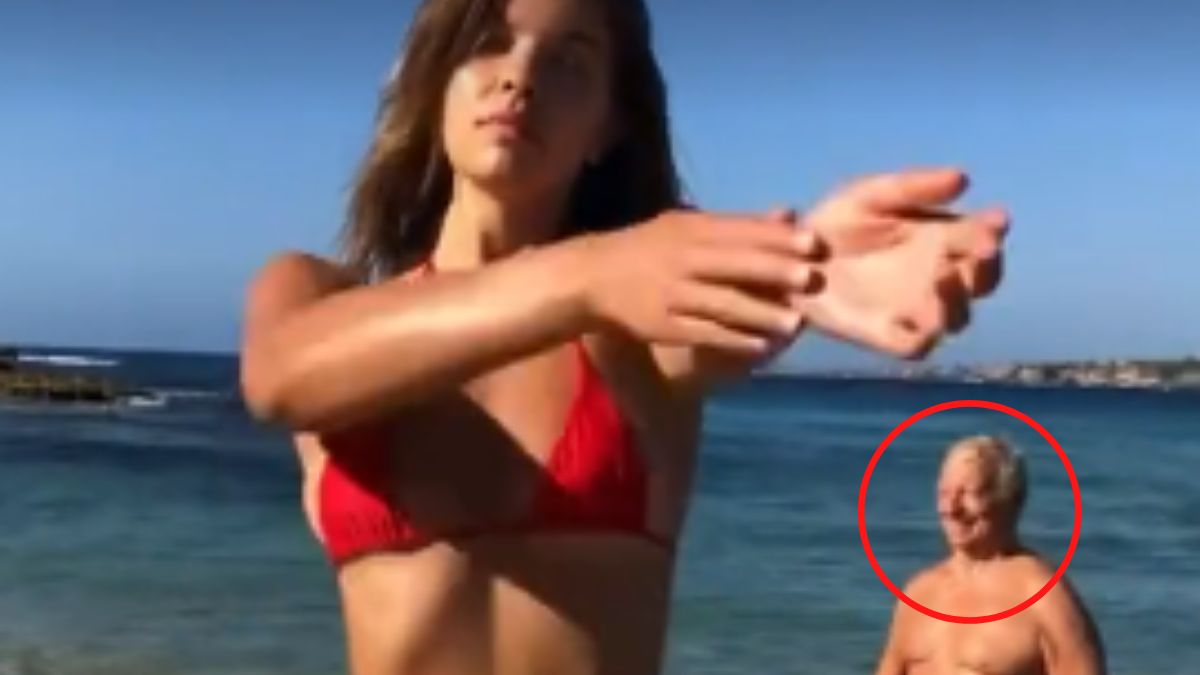 Emeryt gwiazda modelka bikini