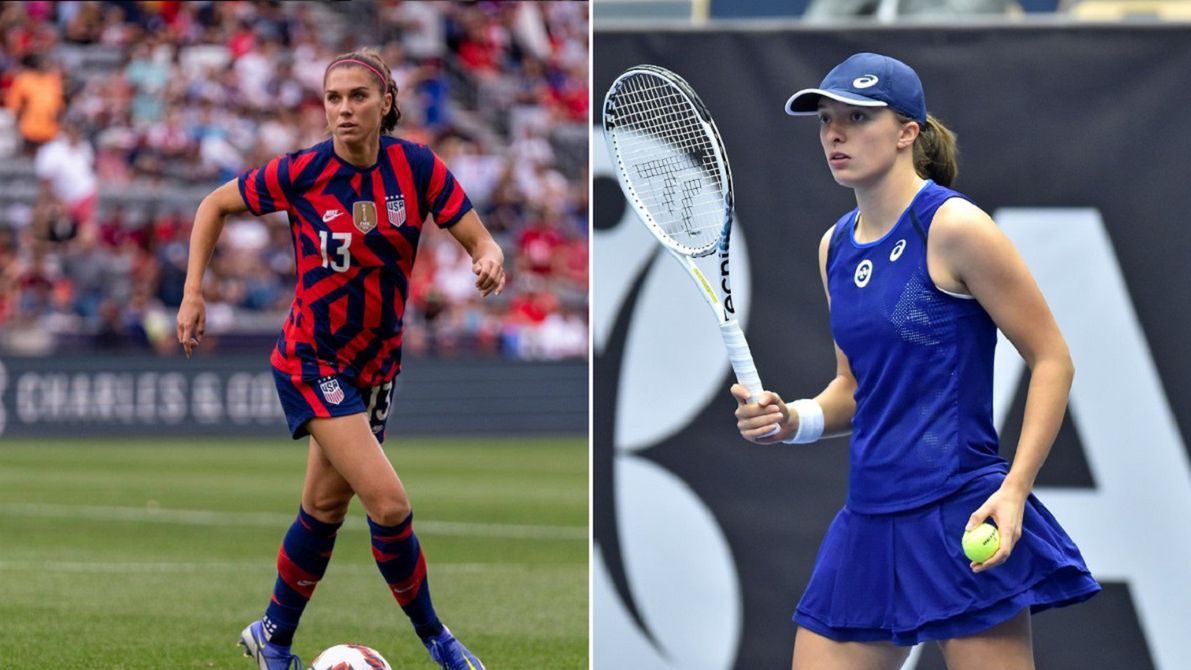 Instagram / oficjalny profil Alex Morgan / WP SportoweFakty / Krzysztof Porębski / Alex Morgan i Iga Świątek