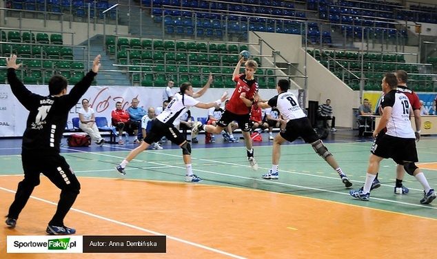 Mikołaj Kupiec podczas meczu w Elblągu