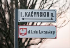 Wilno. Ulica Lecha Kaczyńskiego udekorowana polskimi tabliczkami