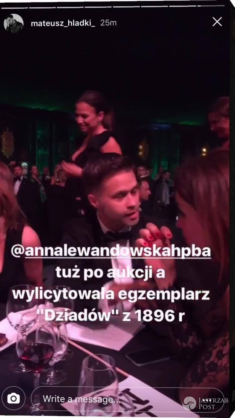 Maciej Zakościelny i Anna Lewandowska - Bal TVN 2017, zdjęcia z Instagrama