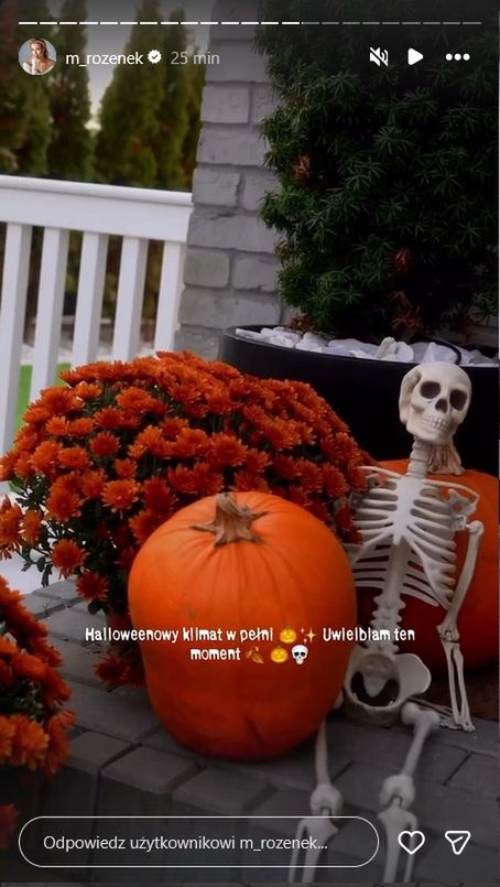 Małgorzata Rozenek udekorowała dom na Halloween 