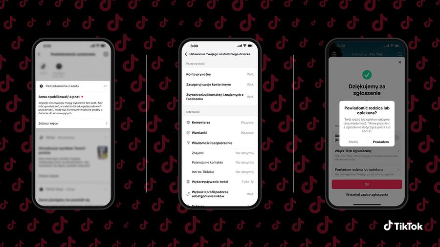 TikTok zaczyna weryfikować wiek userów. Kontrola rodzicielska to