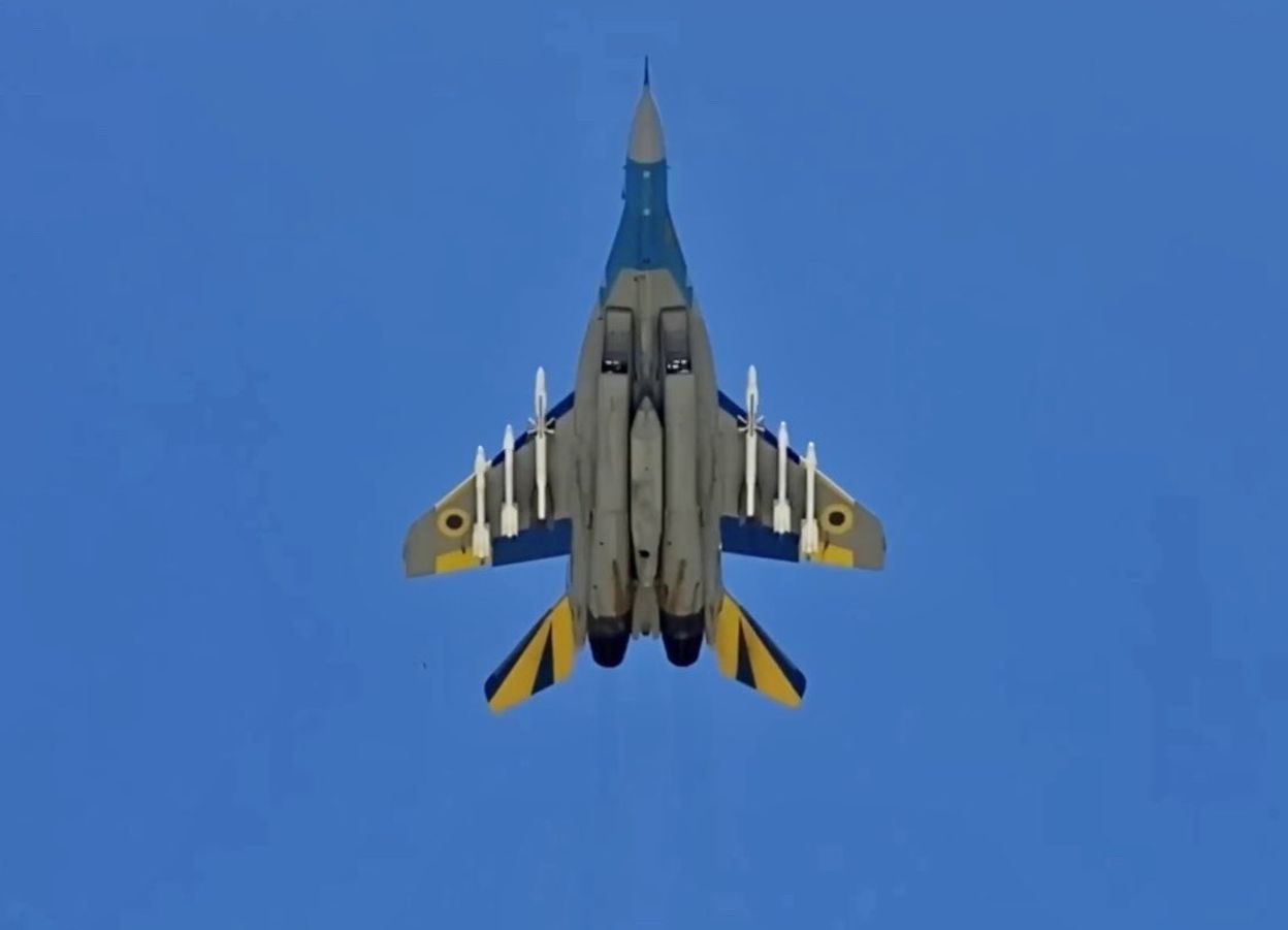 MiG-29 in Ukrainian colors, illustrative photo