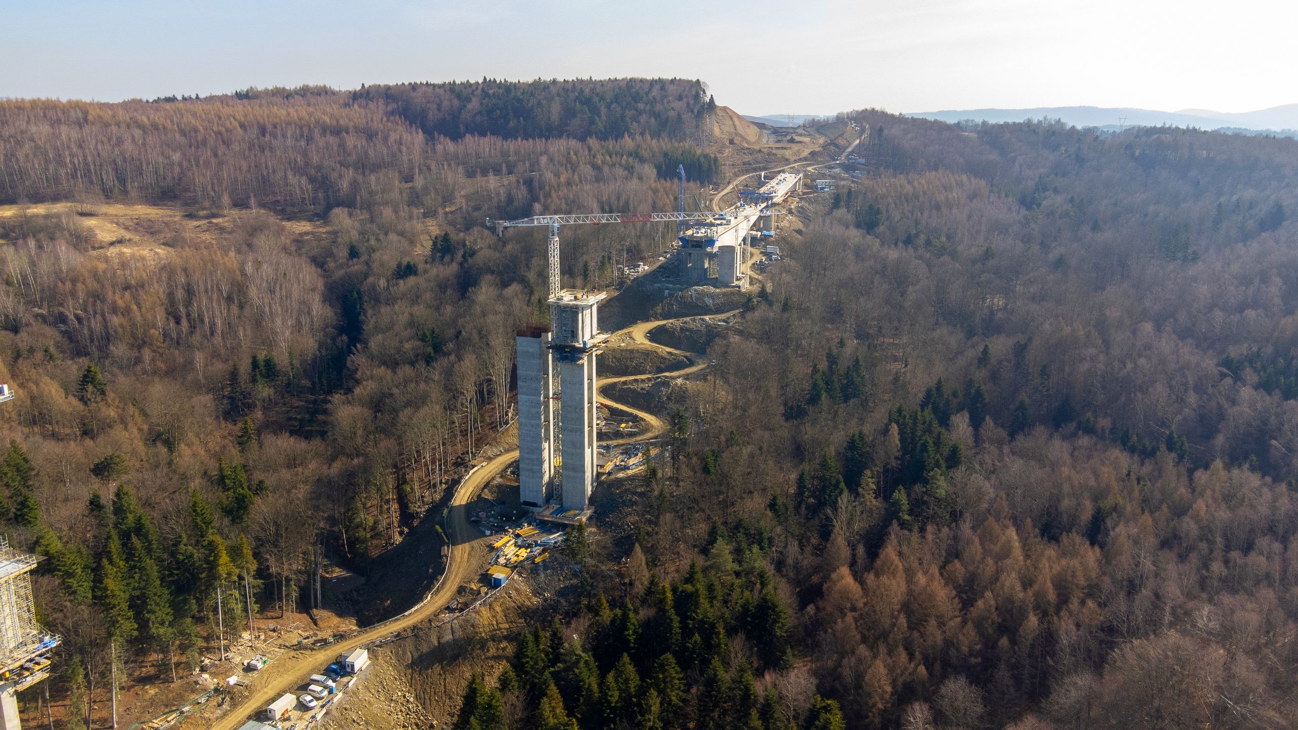Budowa najwyższej estakady w Polsce. Droga S19 na Podkarpaciu