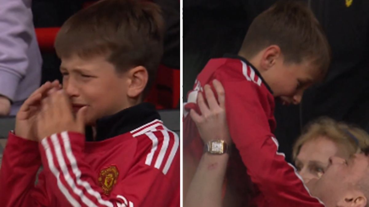 Twitter / CBS Sports Golazo / Na zdjęciu: reakcje młodego fana United
