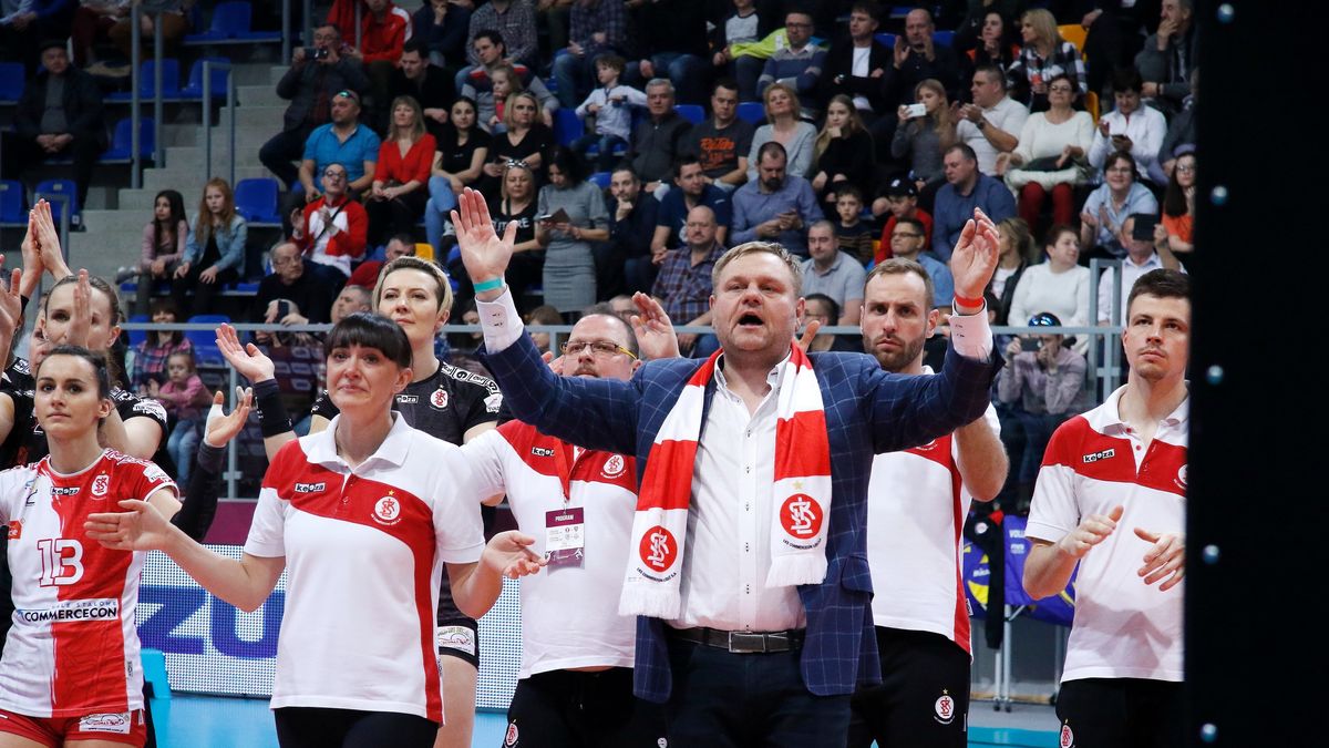 WP SportoweFakty / Justyna Serafin / Na zdjęciu: Hubert Hoffman, prezes ŁKS Commercecon Łódź